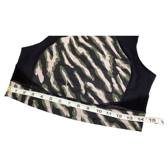 Citrine Glow Geometric Unpadded Spandex Sports Bra Size Large - Picture 4 of 11